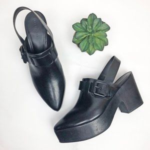 All Saints Gothenberg Sling Back Clog Black 40